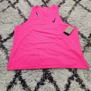 NWT NEW Nike Men's Dri-FIT ADV Aeroswift Racing Singlet Tank Top Pink XXL 2XL